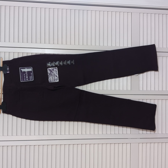 Amanda Gloria Vanderbilt Slimming Jeans Color Plum Wine Size 4 Average - Picture 4 of 6